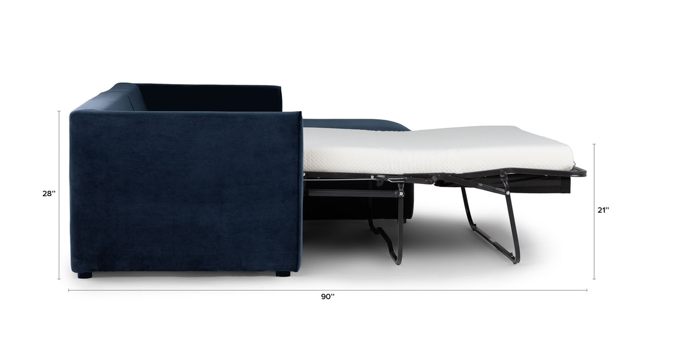 Oneira Tidal Blue Right Sofa Bed - Image 6