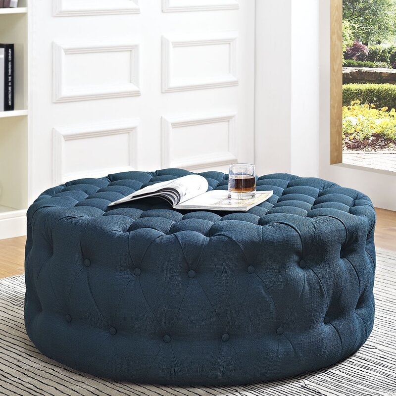 Kenedy Tufted Cocktail Ottoman - Image 0