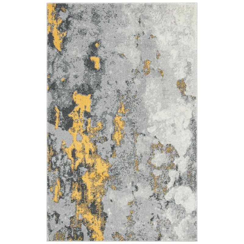 Costa Mesa Gray/Yellow Area Rug - Image 0