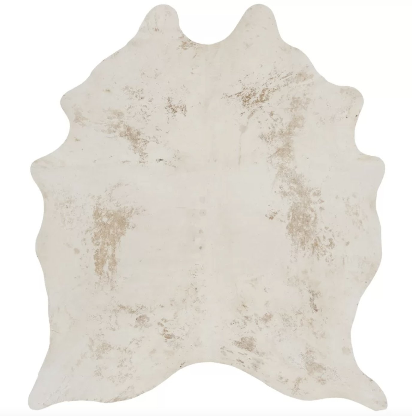 Lilly Hand-Woven Cowhide Tan Area Rug - Image 0