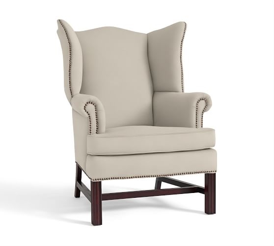 Thatcher Upholstered Armchair, Polyester Wrapped Cushions, Brushed Crossweave Natural - Image 0