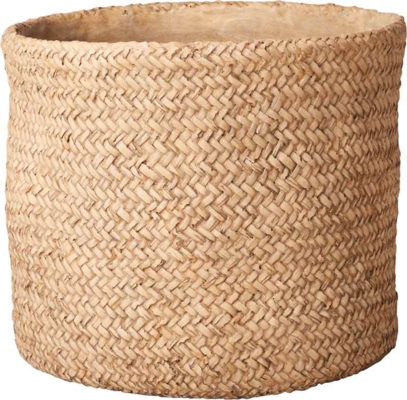 Cement Basket Large Planter - Image 10