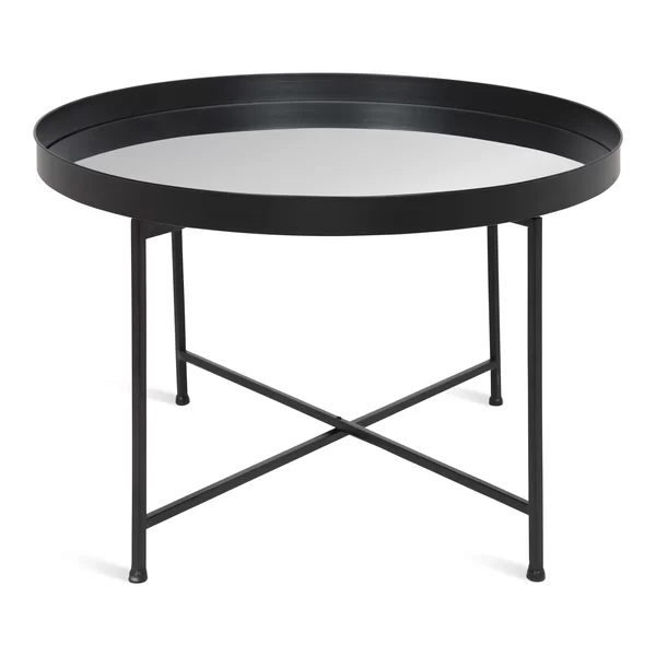 Kriebel Metal Foldable Lift Top Coffee Table - Black - Image 2