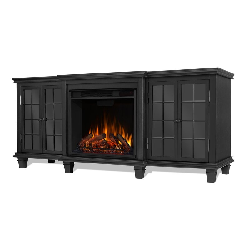 Marlowe Entertainment Unit Electric Fireplace TV Stand - Image 0