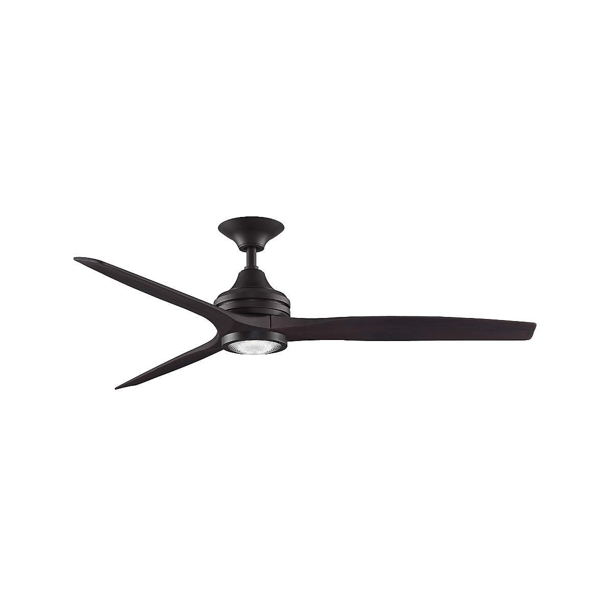 Fanimation Spitfire 60 Dark Bronze/Walnut Indoor/Outdoor Ceiling Fan with LED Light - Image 0