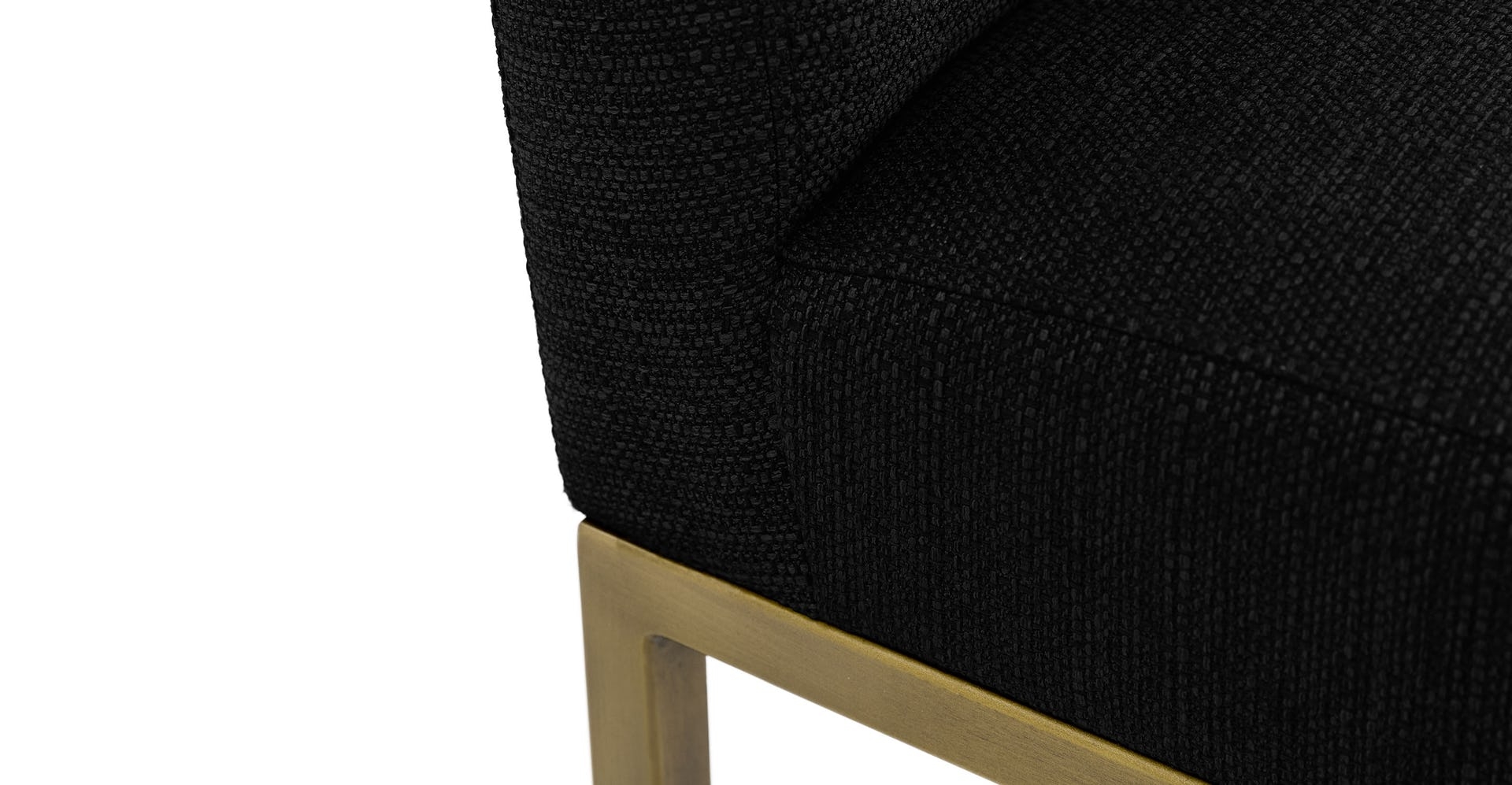 Oscuro Pure Black Dining Chair, Pair - Armless - Image 5