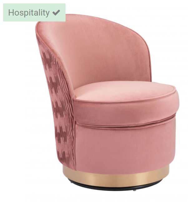 Zelda Accent Chair Pink - Image 0