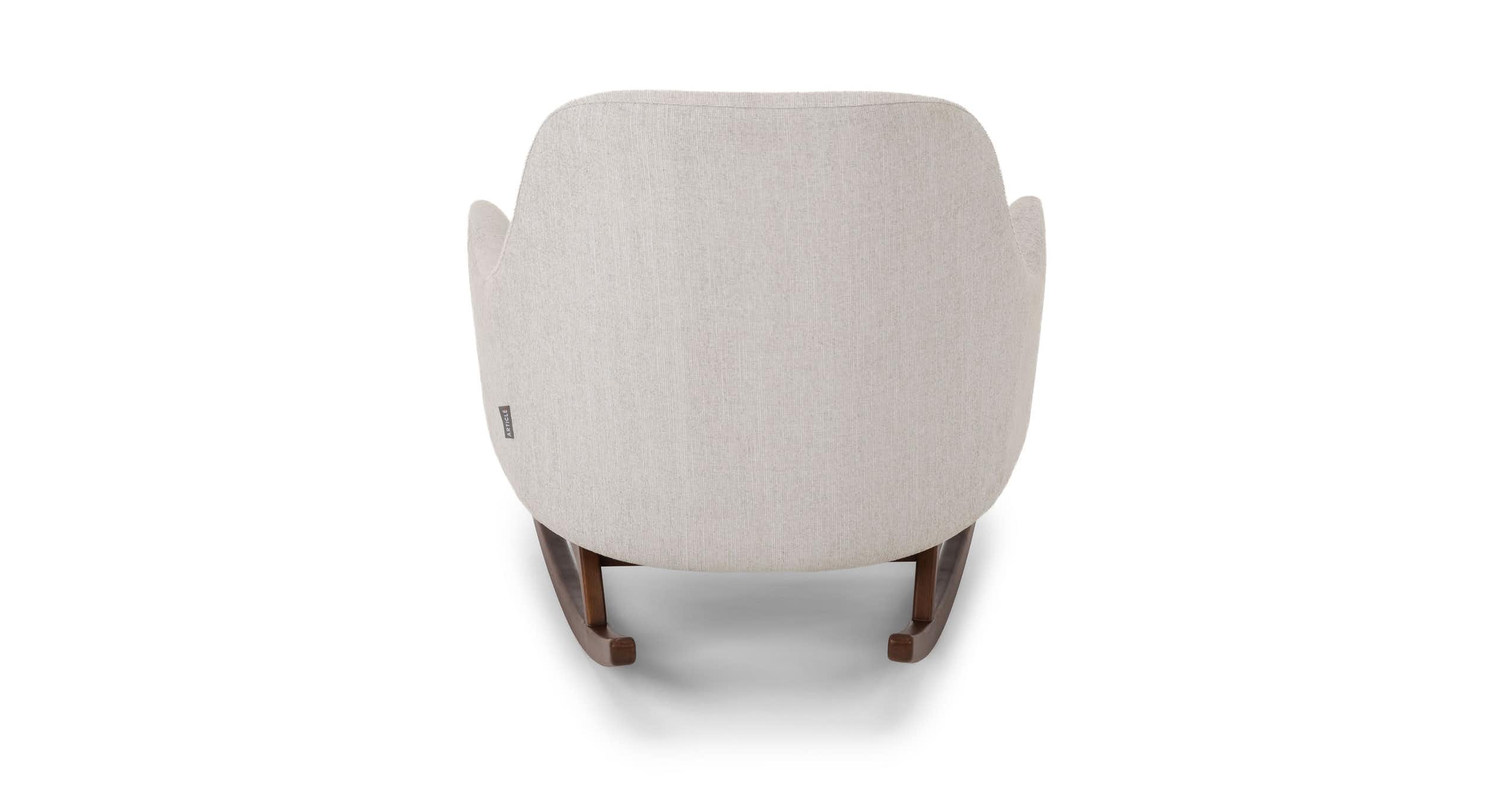 Embrace Coconut White Rocking Chair - Image 3