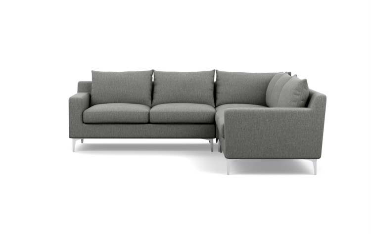 SLOAN Corner Sectional Sofa -  97" - Plow - Cross Weave - Image 0