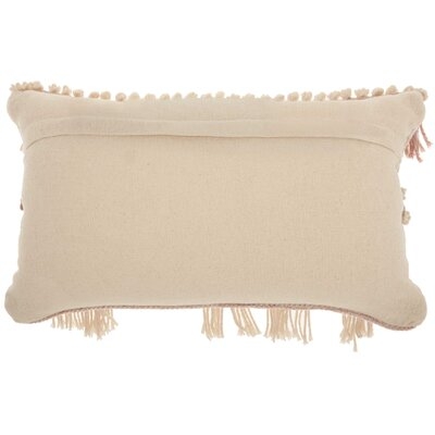 Ellijay Bohemian Textured Wool/Cotton Throw Pillow - Image 1