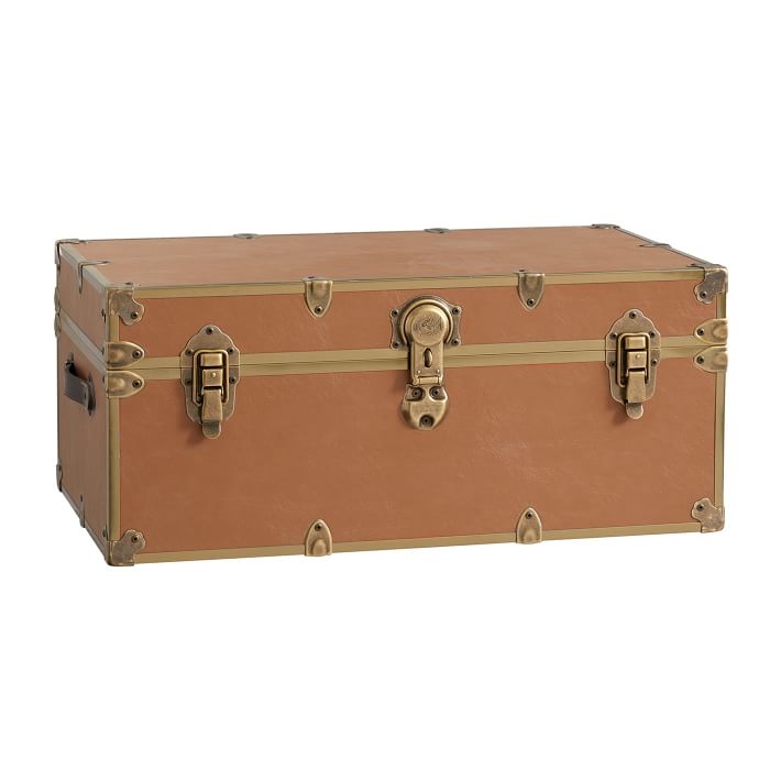 Faux Leather TRUNK : WHISPER : BRASS TRIM - Image 0