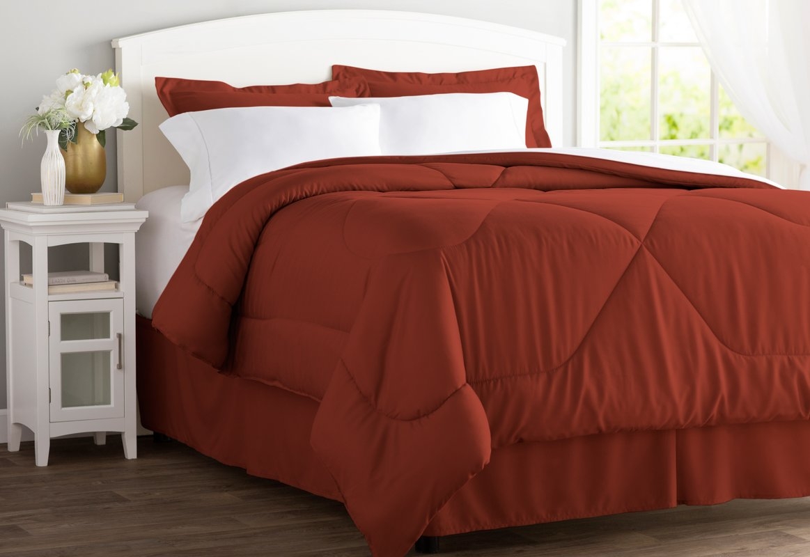 Wayfair Basics 6 Piece Bed in a Bag Set - Twin Brick - Image 0