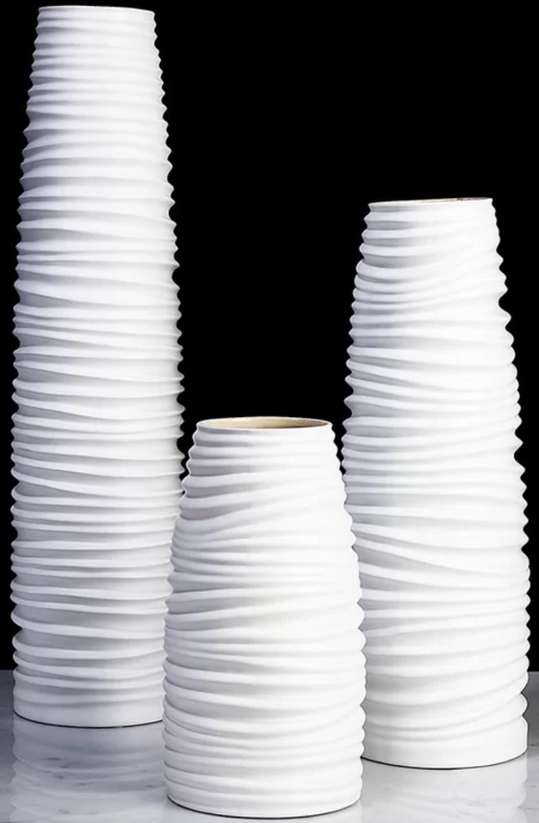 White Ceramic Floor Vase - Image 0