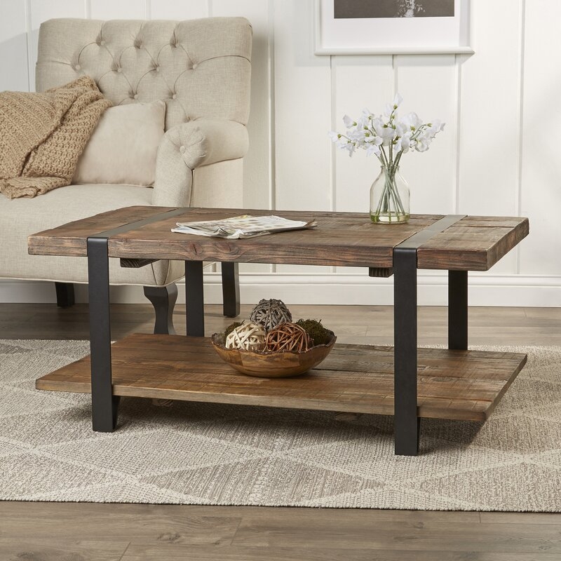 Bosworth 42" Reclaimed Wood Coffee Table - Image 2