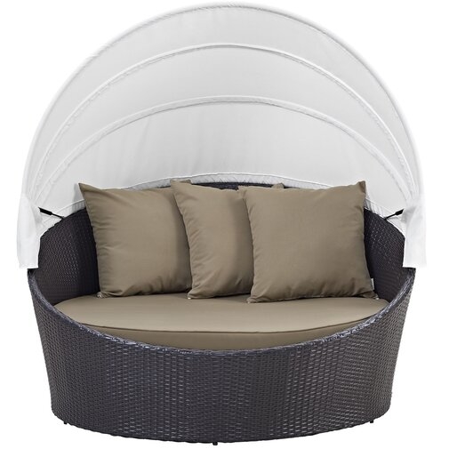 Brentwood Canopy Patio Daybed with Cushions - Image 0