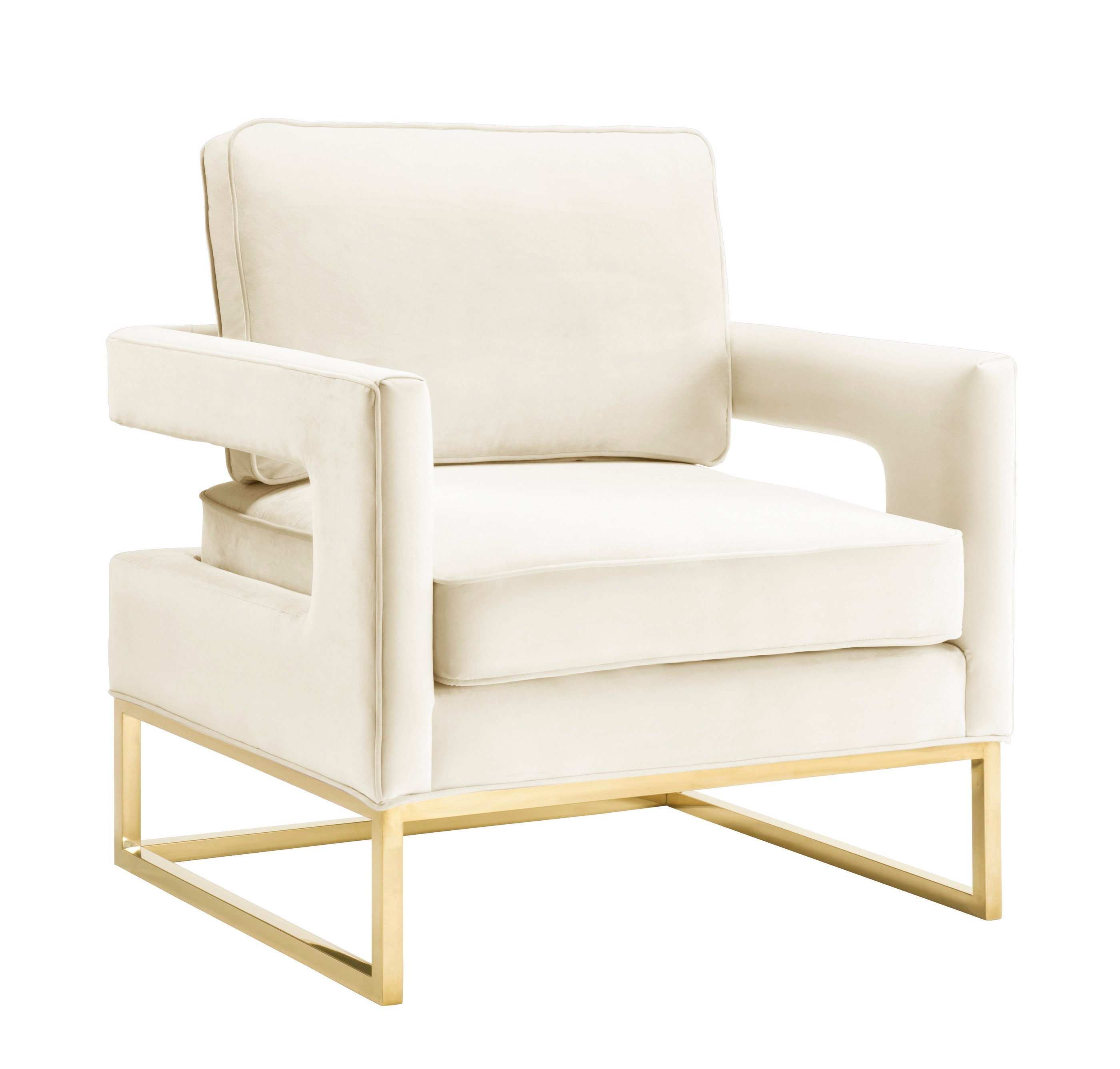 Madden Chair, Cream Velvet - Image 0
