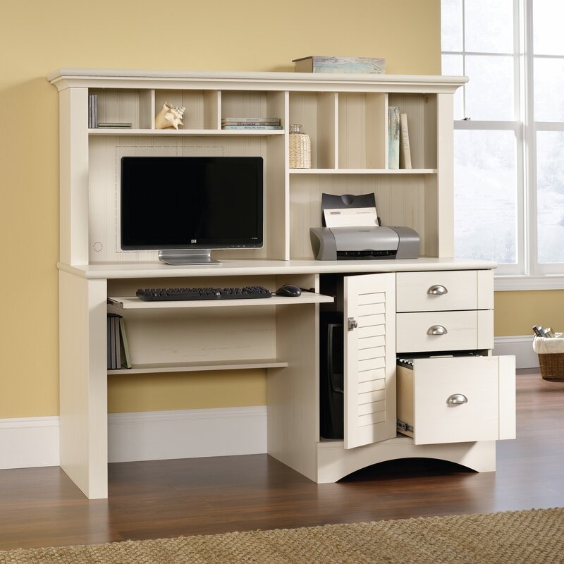 Pinellas Computer Desk with Hutch - Image 4