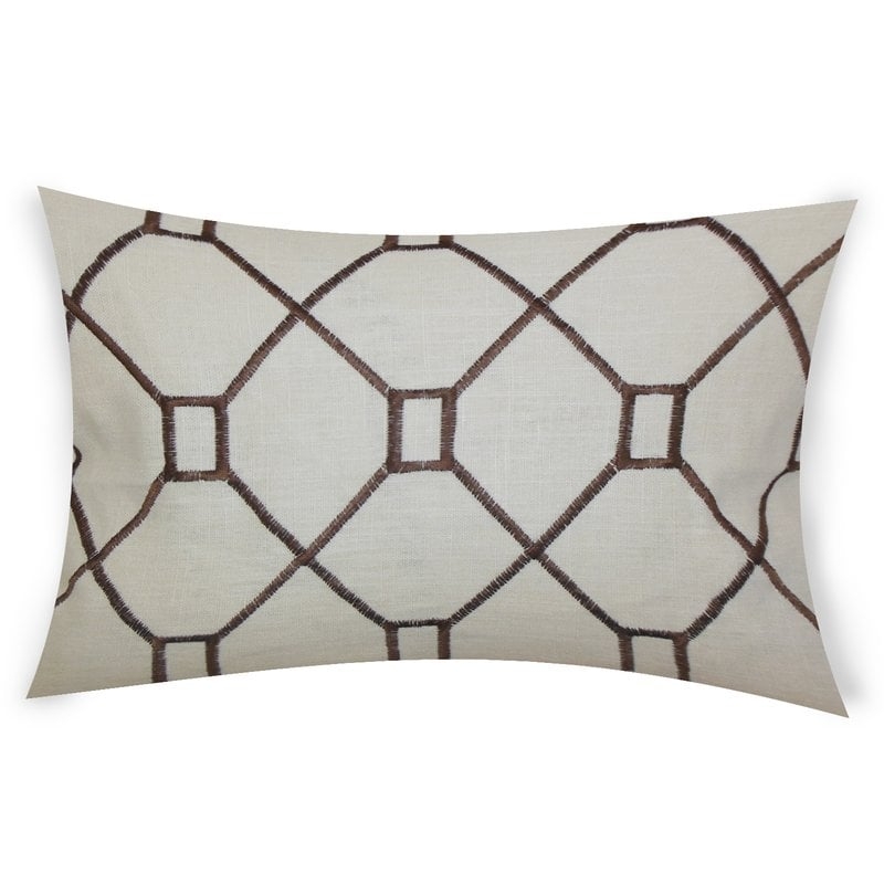 Comacho Cotton Lumbar Pillow - Brown - Image 0