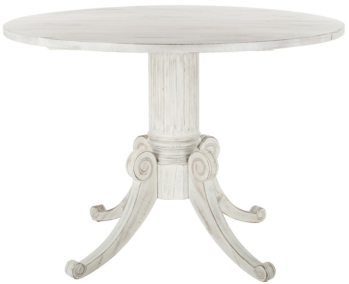 Forest Drop Leaf Dining Table - Antique White - Safavieh - Image 0
