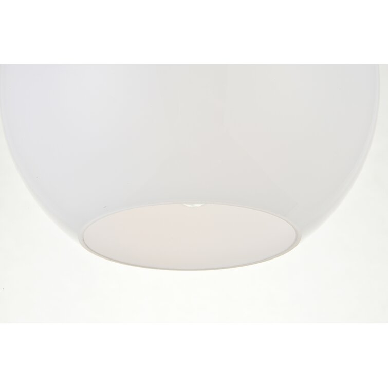 Snead 1-Light Simple Globe Semi Flush Mount - Image 2