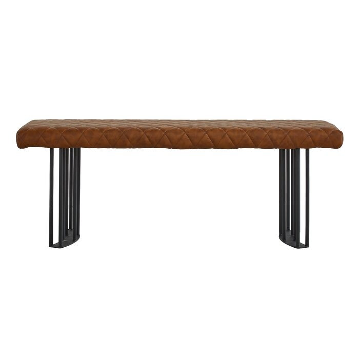 Dupont Faux Leather Bench - Image 0