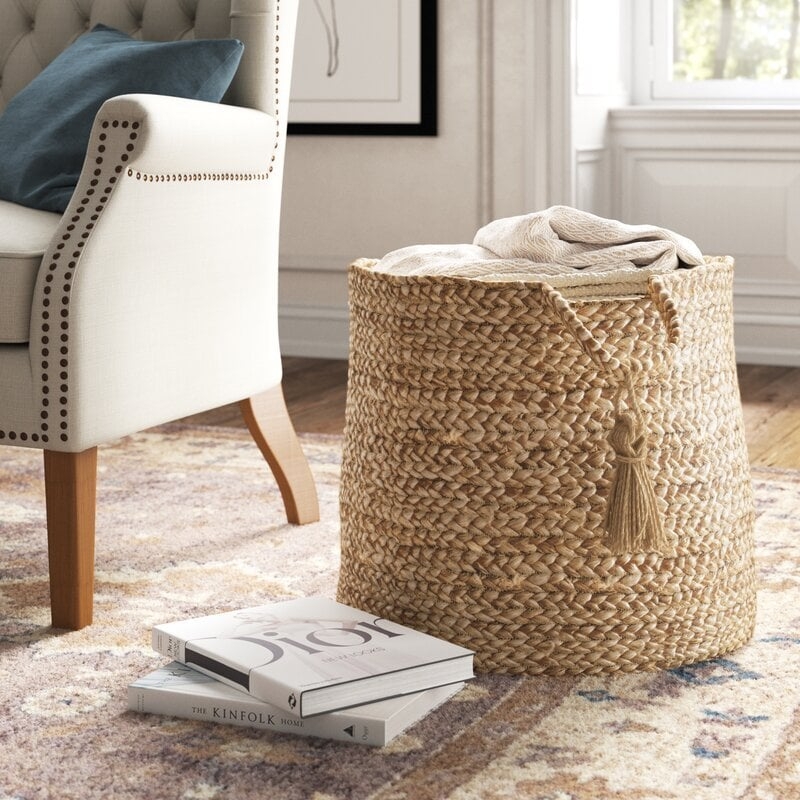 Rattan Basket / 19" H x 19" W x 19" D - Image 0