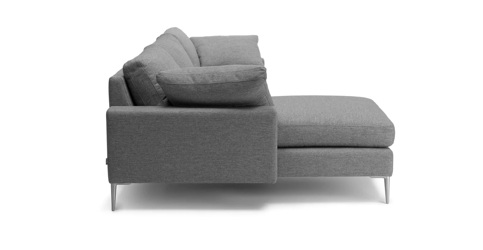 Nova Gravel Gray Left Sectional Sofa - Image 2