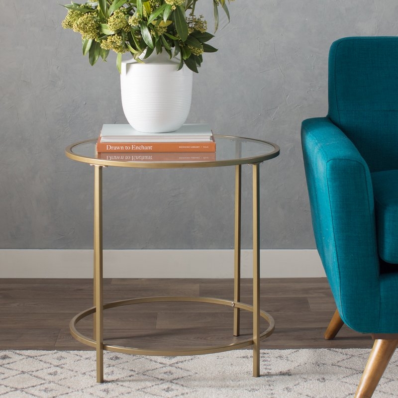 Deford End Table / Gold - Image 3