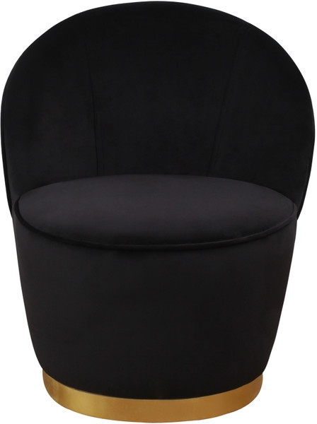 Milana Chair, Black Velvet - Image 1