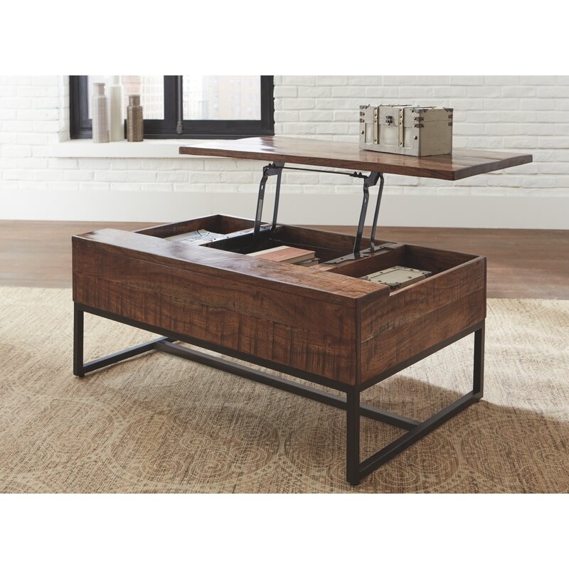 Itzel Lift Top Coffee Table with Storage - Image 2