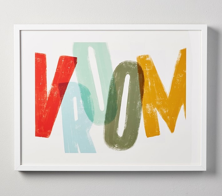 Vroom Wall Art by Minted(R), 14"x11", White - Image 0