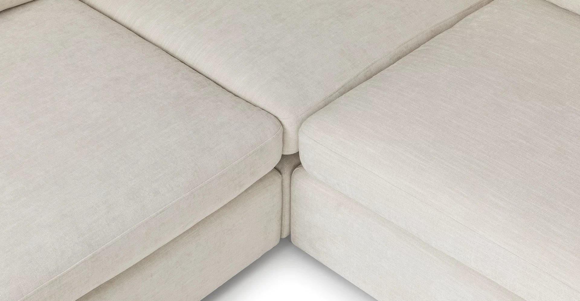 Gaba Pearl White Corner Sectional - Image 3