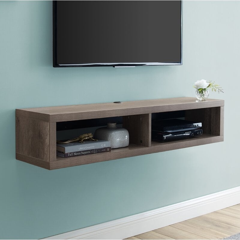 Maurine Floating TV Console, 48, Light Brown - Image 0