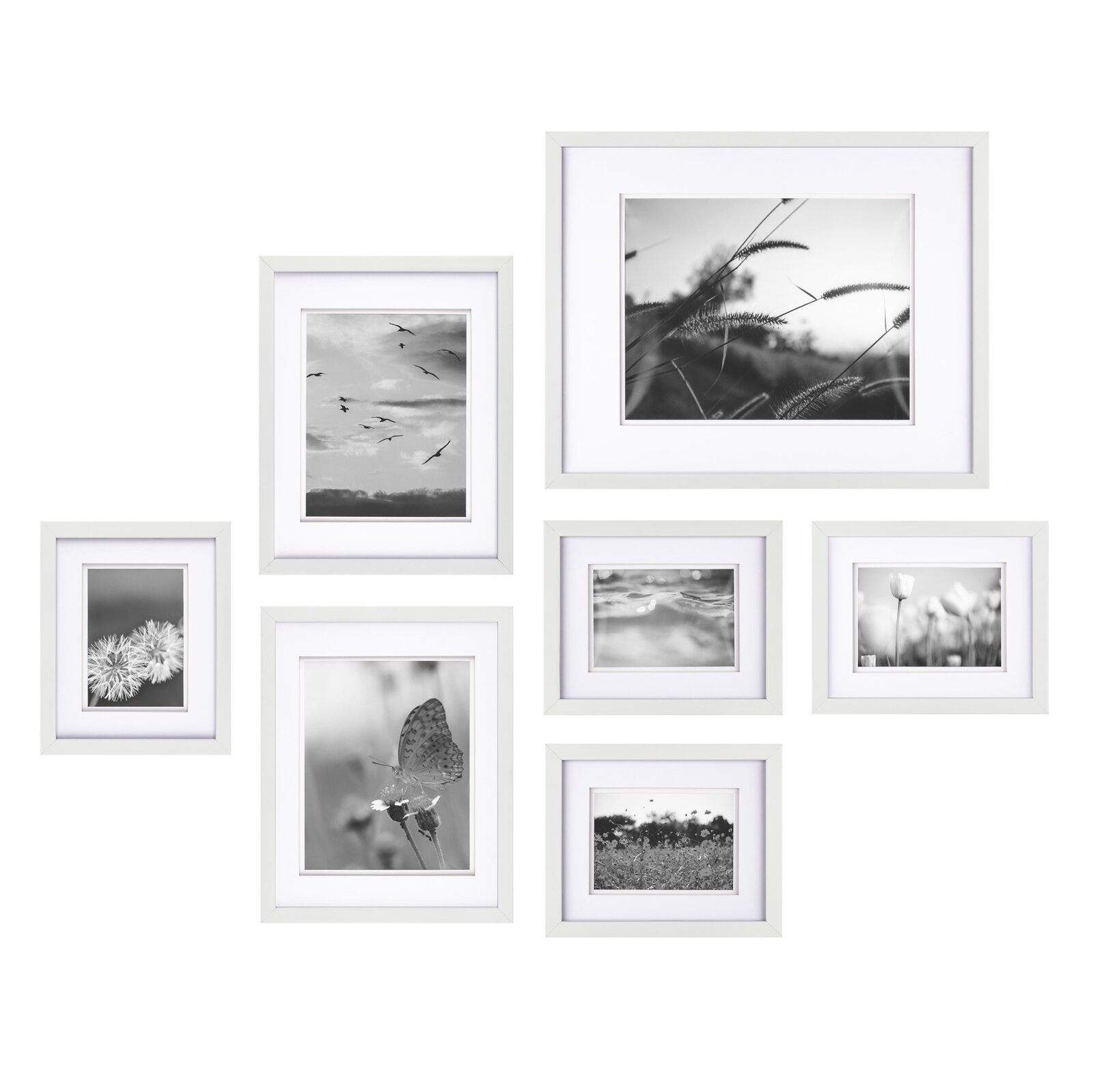 7 Piece Goin Build a Gallery Wall Picture Frame Set - Image 0