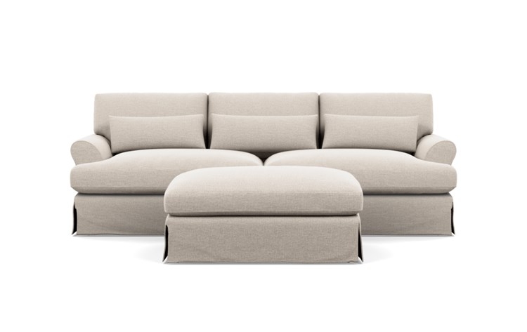 MAXWELL SLIPCOVERED Slipcovered Sofa 90 + ottoman 46 - Image 0