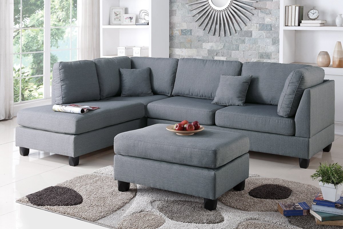 Andover Mills Hemphill Reversible Sofa & Chaise with Ottoman - Image 2