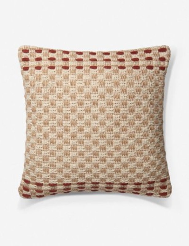 RHONA PILLOW, RUST AND MULTI, ED ELLEN DEGENERES CRAFTED BY LOLOI - Image 0