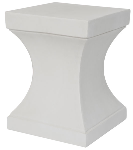 Curby Indoor/Outdoor Accent Table, Ivory - Image 0