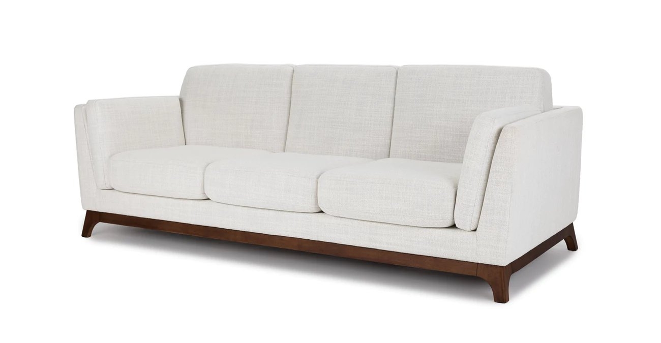 Ceni Fresh White Sofa - Image 1