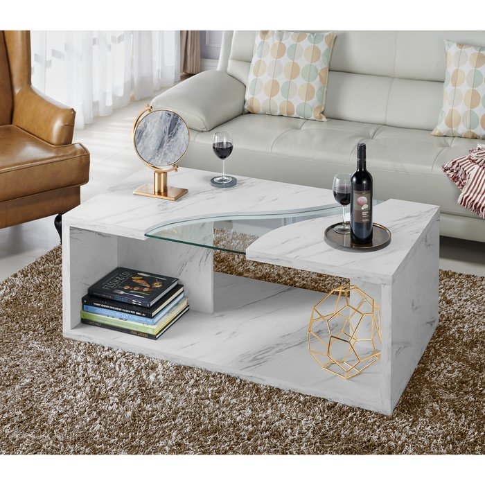Hahn Floor Shelf Coffee Table with Storage - Image 0