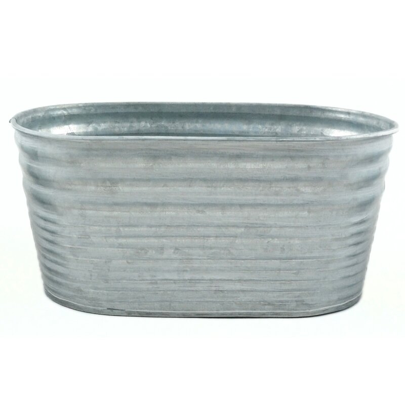 Galvanized Tin Oblong 3 Piece Bucket Set (Set of 3) - Image 0