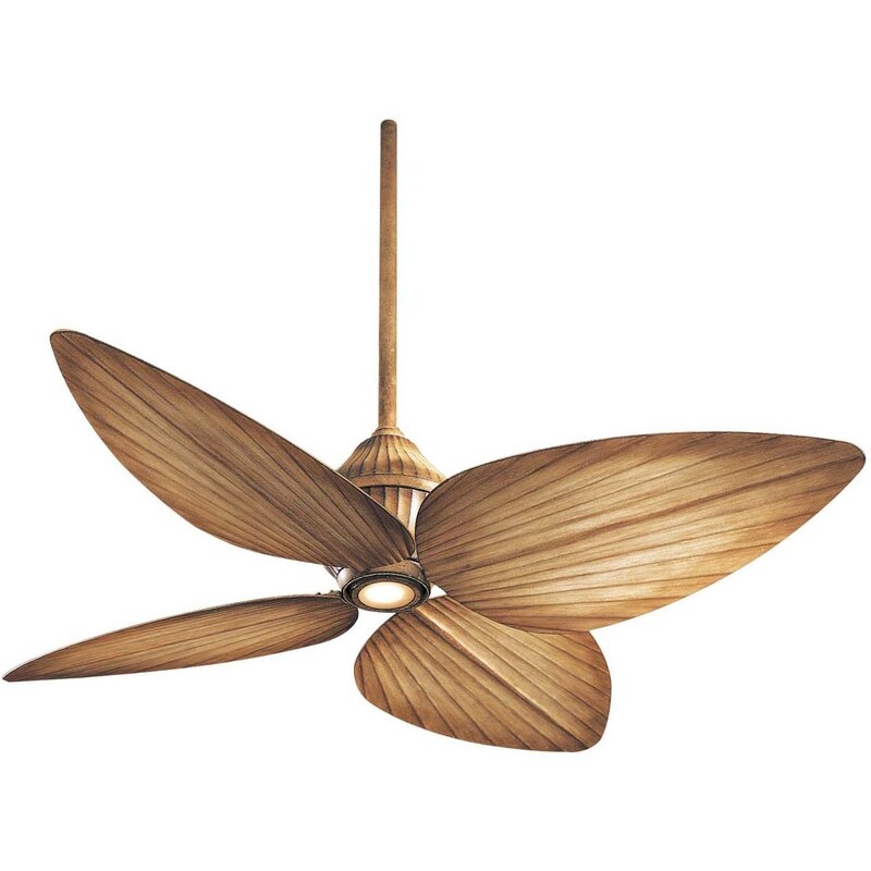 52" Gauguin Tropical 4 Blade Outdoor LED Ceiling Fan - Image 0