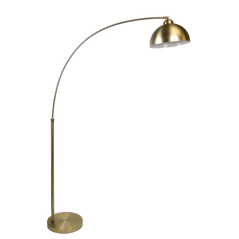 Delapaz 69" Arched Floor Lamp - Plated Gold - Image 0