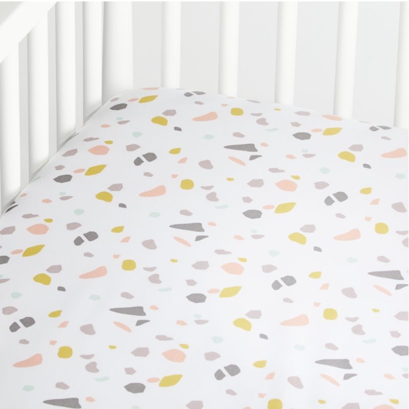 Terrazzo Crib Fitted Sheets, Set of 3 - Image 2