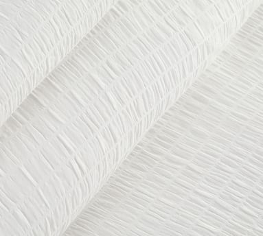 Beck Ruched Cotton Duvet Cover, King/Cal King, White - Image 2