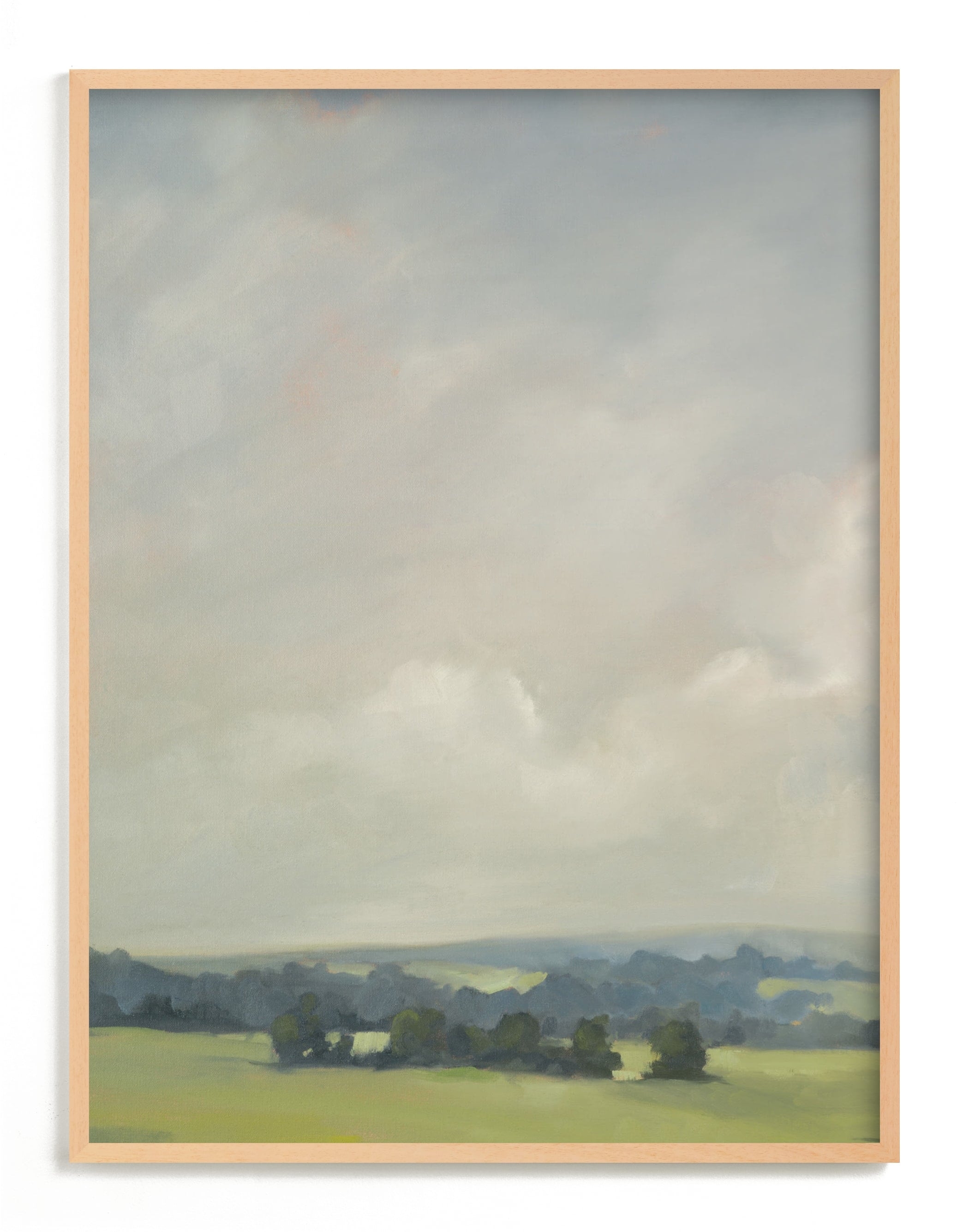 Rosy Tomorrow I, Natural Raw Wood Frame, 30"x40", Standard - Image 0