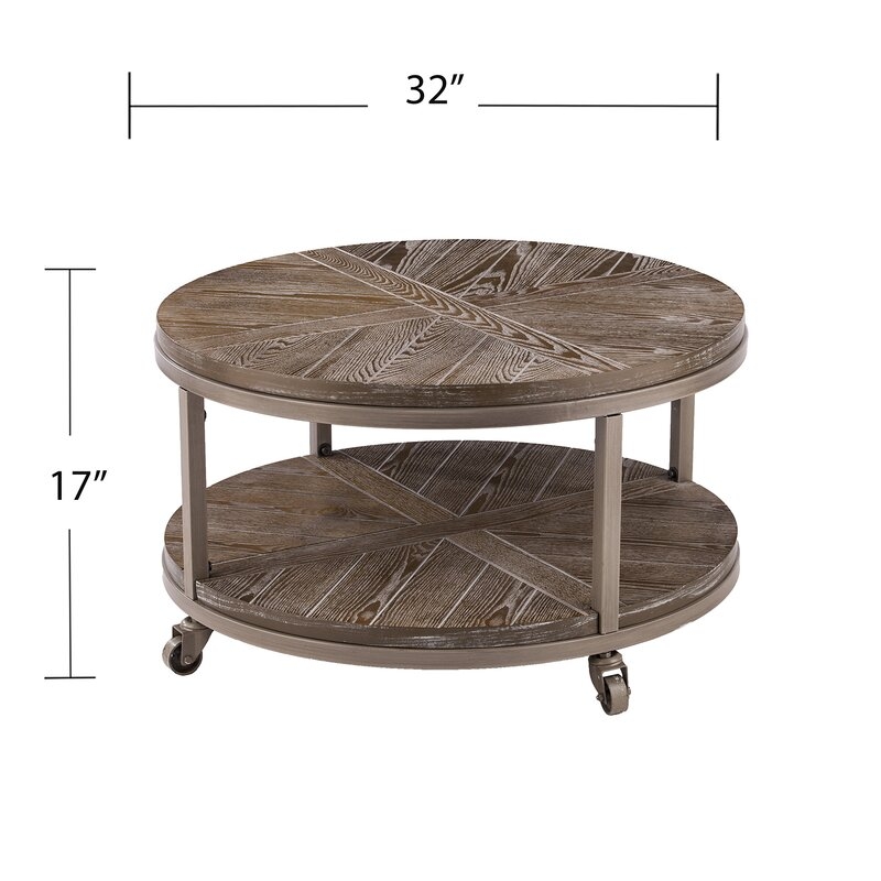 Drossett Wheel Coffee Table with Storage - Image 6