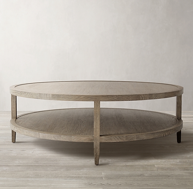 FRENCH CONTEMPORARY ROUND COFFEE TABLE - Image 0