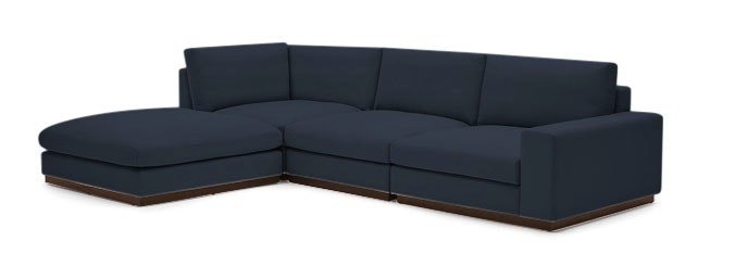 Holt Sectional with Bumper - Chance Denim (Left Facing) - Image 0