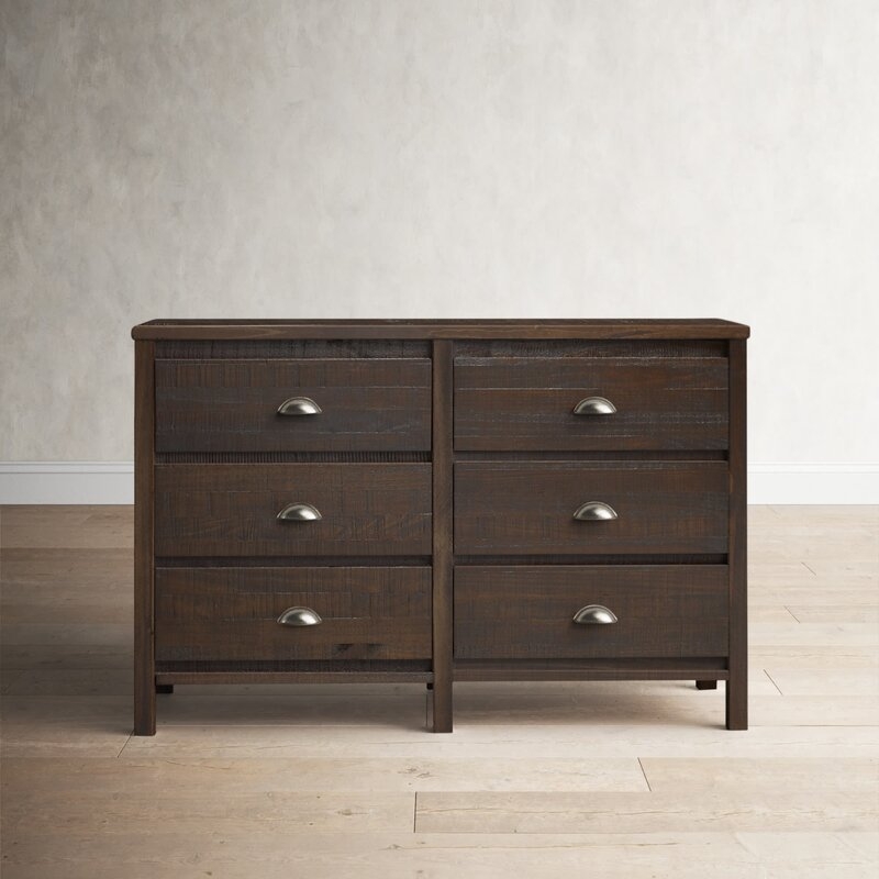Kendle 6 Drawer 51'' W Solid Wood Double Dresser - Image 0